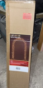 7.5FT 832 LED Lighted Metal Arch Indoor Outdoor Warm White Holiday Décor NEW - Bild 1 von 10