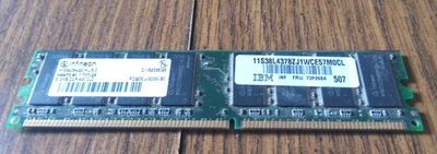 Infineon PC-3200 512 MB DIMM 400 MHz DDR SDRAM Memory (HYS64D64320HU-5-C) - Image 1 of 4