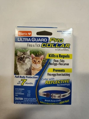 Hartz UltraGuard Pro 跳蚤蜱项圈适用于猫和小猫 — 第 1/4 张图片