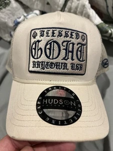 Stra8 Drop And Hudson Blessed Goat Trucker Style Snap Back Hat - Picture 1 of 7
