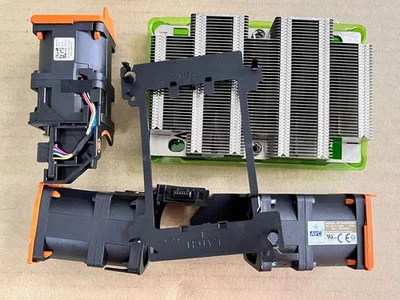 New for Dell R640 cpu upgrade kit with 3 fans RG2X2 C6R9H YVK73 0RG2X2 0C6R9H - Image 1 of 3
