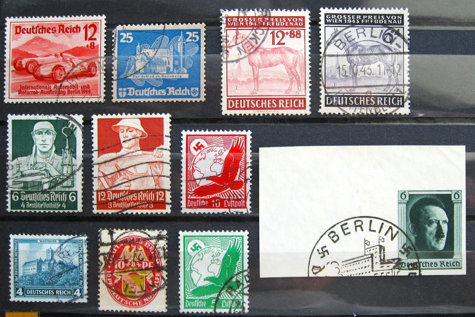 Germany Reich, selection of old used stamps - Image 1 of 1