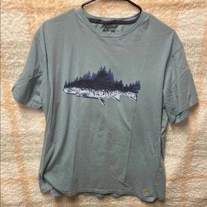 Blue Graphic T-Shirt with Fish Design Men’s Solaris XL - Picture 1 of 9