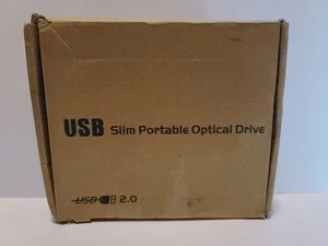 Tragbares schlankes optisches Laufwerk USB 2.0 CD DVD RW Rom Laptop Desktop - Bild 1 von 7