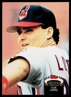 1992 Stadium Club - Luis Lopez #556 - Cleveland Indians - Image 1 of 2