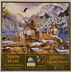 Rompecabezas SunsOut "Snow Wolf" 500 piezas NUEVO/Sellado 18" X 24" - Imagen 1 de 2