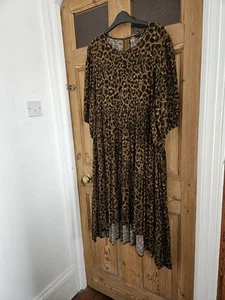 NEXT petite Animal Print Dress Size L = 18 - Picture 1 of 5