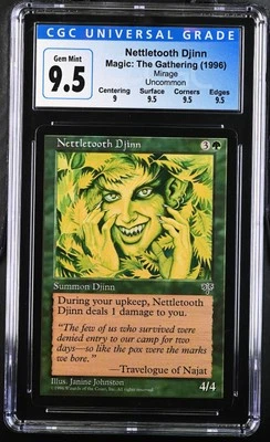 NETTLETOOTH DJINN Mirage CGC 9.5 Gem Mint MTG [Nostalgium] - Image 1 of 2