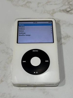 Apple iPod Classic 5th Generation Enhanced 80 GB - White - New Battery  - Image 1 of 4