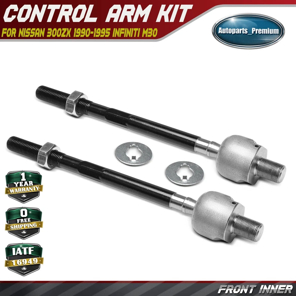Extremo de barra de amarre interior delantero 2 piezas para Nissan 300ZX 1990-1995 INFINITI M30 1990-1992 Foto 1 de 4