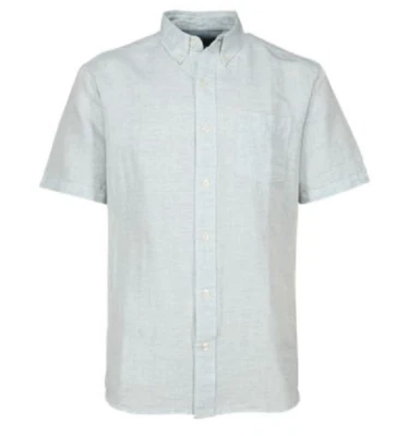NEW Bob Timberlake Men's End-On-End Slub Short Sleeve Shirt Size Medium - Image 1 of 4
