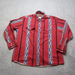 Vintage Wrangler Rustler Hemd Herren XL Brushpopper Aztec Western Rockabilly Rodeo - Bild 1 von 10