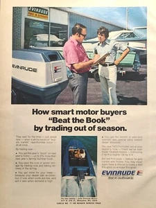 Evinrude Smart Motor Buyers Trade Out Of Season Milwaukee Vintage Print Ad 1972 - Picture 1 of 4
