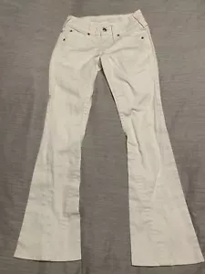 Women's True Religion 25 Low Rise Boot Cut Swarovski Crystals - Picture 1 of 9