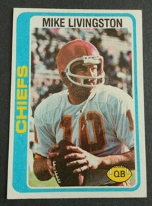 1978 TOPPS Mike Livingston QB Kansas City Chiefs #183 Trading Card - Picture 1 of 2