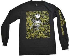 The Nightmare Before Christmas Mens Jack Skellington Long Sleeve Shirt New Small - Picture 1 of 5