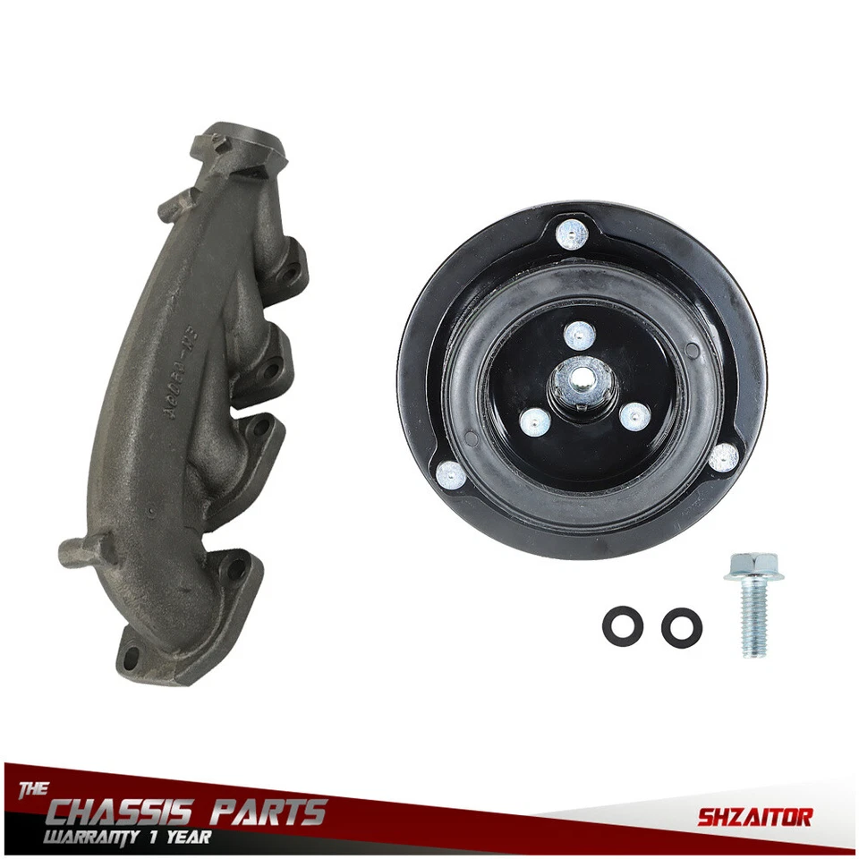 Colector de escape de placa de cubo de embrague compresor de aire acondicionado para Ford F-150 2011-14 Foto 1 de 4
