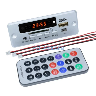 Placa decodificadora inalámbrica 5V LCD MP3 USB TF SD módulo de audio radio FM NUEVO