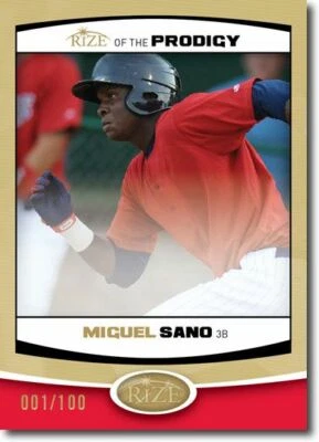 MIGUEL SANO 2012 Rize Rookie GOLD Paragon PRODIGY RC #/100 - Image 1 of 2