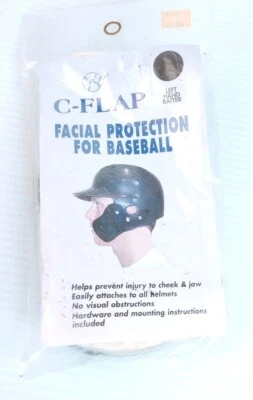 Casco de béisbol Markwort protección facial protector de mandíbula con solapa en C, bateador de mano izquierda Foto 1 de 2