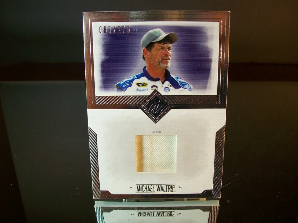 Michael Waltrip Press Pass Total Memorabilia Race-Used Firesuit 2014 Card #TM-MW - Image 1 of 1