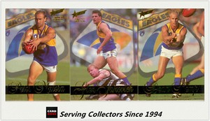Rare--1995 Select AFL Sensation Cards Base Card Team Set West Coast (3)
