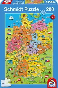 DEUTSCHLANDKARTE MIT BILDERN - Schmidt Puzzle 56312 - 200 Teile Pcs. - Bild 1 von 2