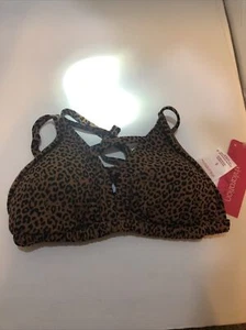 Adorable Bikini para Mujer Marrón Estampado de Leopardo Corbata Espalda Xhilaration Talla S (0-2) - Imagen 1 de 4