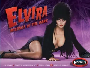 MOEBIUS #918 1/8 ELVIRA (1/8 Scale ELVIRA MISTRESS OF THE DARK Plastic Model Kit - Picture 1 of 1