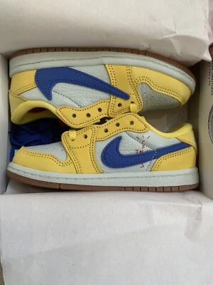 Talla 9c Travis Scott Air Jordan 1 Low OG SP Canary DZ5908-700 TD Foto 1 de 4