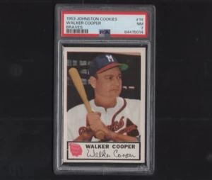 1953 Johnston Cookies Baseball No 14 Walker Cooper PSA 7 A1 - Bild 1 von 2