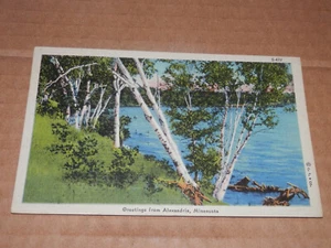 ALEXANDRIA MINNESOTA - POSTAL USADA 1946 - SALUDOS BUCÓLICOS - Imagen 1 de 2