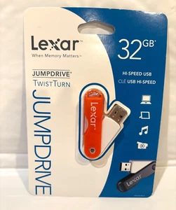 LEXAR 32GB JUMPDRIVE TWIST TURN RED HIGH SPEED USB - Afbeelding 1 van 1