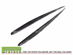 Mercedes Benz Carbon Fiber Side Skirts Add-On Lip For 2015+ W205 C63AMG C63 Only - Foto 1 di 2