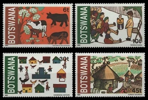 Botsuana 1982 - Mi-Nr. 291-294 ** - MNH - Dibujos infantiles - Imagen 1 de 1