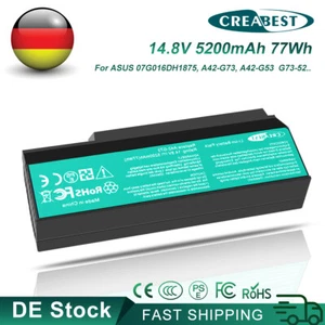 5200mAh G73-52 A42-G73 A42-G53  Akku Für Asus G53S G53SX G73JH G73JW G53JQ G53SV - Bild 1 von 12