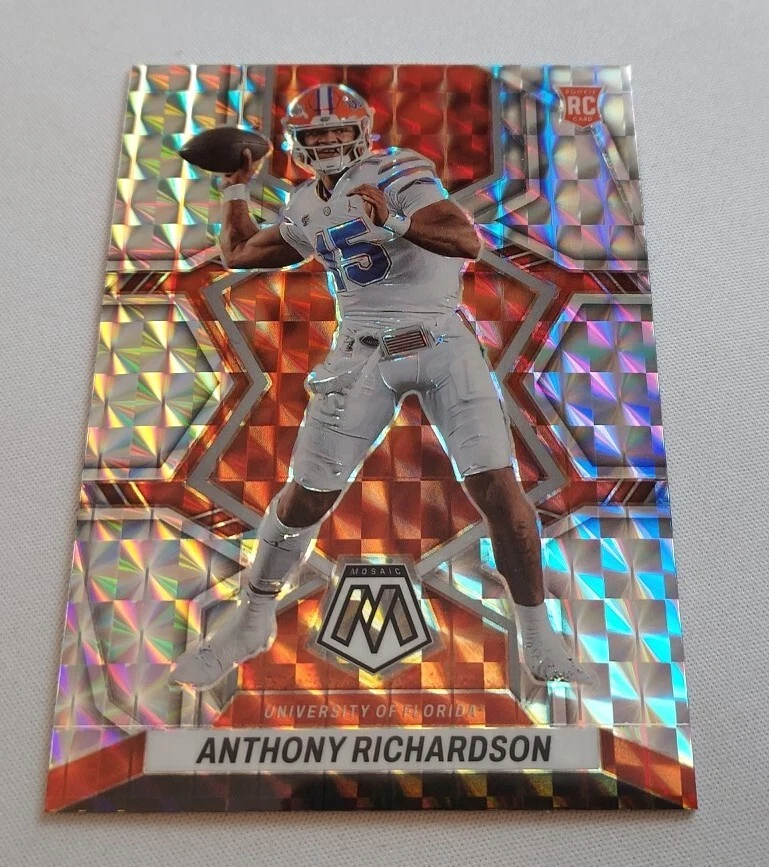 ANTHONY RICHARDSON 2023 Mosaic Draft Picks SILVER PRIZM Rookie RC Colts Gators