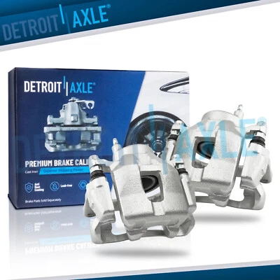 Pair Front Disc Brake Calipers w/ Bracket for 2003 - 2010 Toyota Celica Scion tC - Image 1 of 4