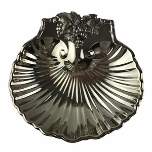 Cuenco vintage con caparazón de vieira con patas plateadas Reed & Barton U26 - Imagen 1 de 10