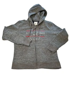 Levi Strauss & CO  Gray Zip Up Hoodie Large Vintage VNUC - Picture 1 of 12
