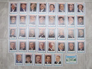 Set completo di 38 - 1975 carte panografiche visive presidenti americani - Foto 1 di 6