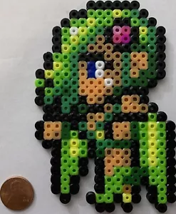 Rydia Final Fantasy Bead Sprite Artkal Hama Perler Retro Pixel Art Mist - Picture 1 of 1