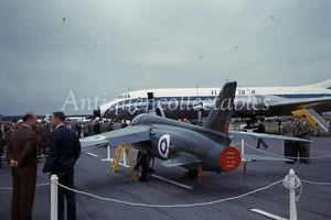 1950s Aircraft Gnat GN-101 Red Border Kodachrome 35mm Colour Slide ooak pb26 - Foto 1 di 3