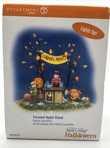 Department 56 Halloween Caramel Apple Stand 55275 Snow Village NEU VERSIEGELT! - Bild 1 von 11