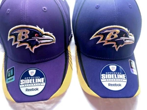 Ravens Baltimore Stretch Fit NFL Officially Licensed Sideline Cap Hat Small/Med - Picture 1 of 10