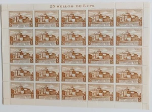 España Pliego de 25 Sellos Edifil 547. Descubrimiento de America. - Imagen 1 de 1