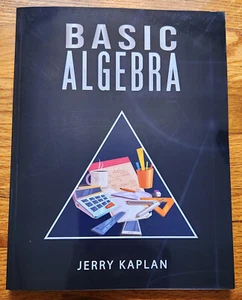 Basic Algebra Math Workbook SC Jerry Kaplan Unused 2024 - Imagen 1 de 4