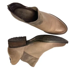 Born Karava Booties taupe Leder Wildleder Stiefeletten Reißverschluss grau ombre Damengröße 9 - Bild 1 von 10