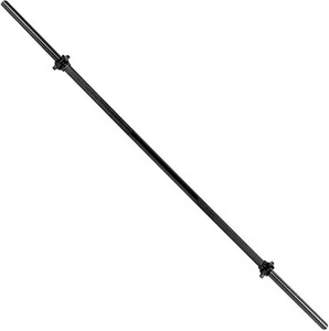KAPPE SCHWARZ 5 Fuß/60 Zoll Langhantel gerade Standardgewicht Gewindeenden ~ MASSIVER STANGE ~ - Bild 1 von 2