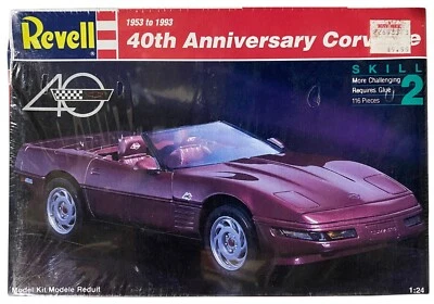 Revell 40th Anniversary Chevrolet Corvette Vintage 1993 1:24 Model Kit NEW #7347 - Image 1 of 4